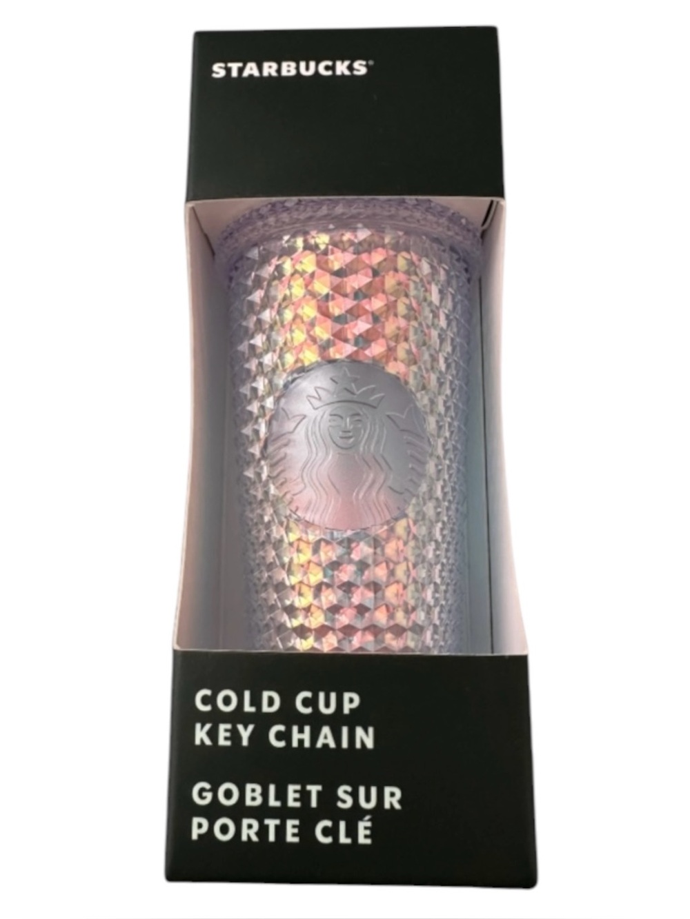 NWT Starbucks Unicorn Iridescent Studded Bling
Mini Cold Cup Keychain Ornament